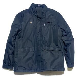 CAT Heavy Duty Workwear Jacket Men's Extra Large Black Softshell Quilt Lined